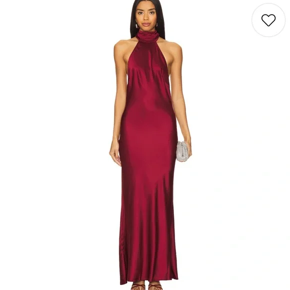 House of Harlow 1960 x REVOLVE Astra Gown in Burgundy - Picture 1 of 15